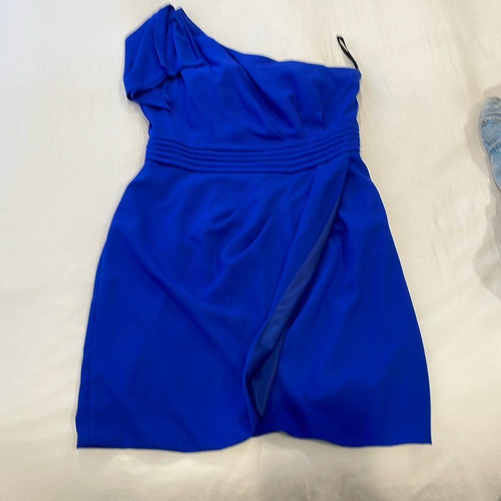 One shoulder blue dress size large